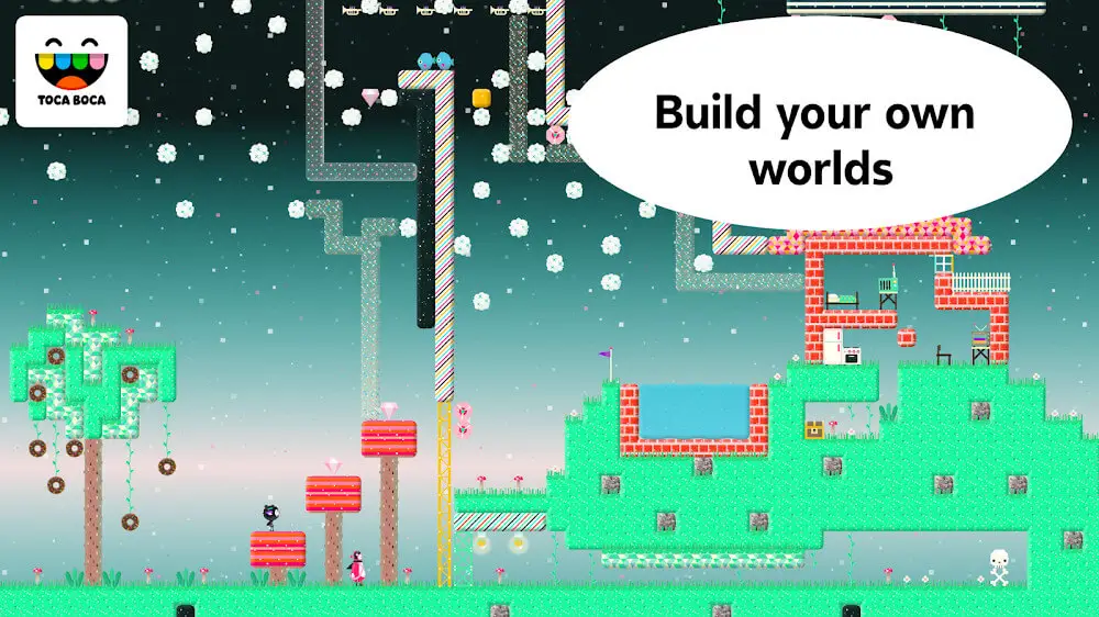 Screenshot of the Toca Blocks game
