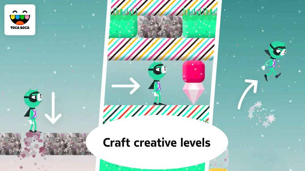 Screenshot of the Toca Blocks game