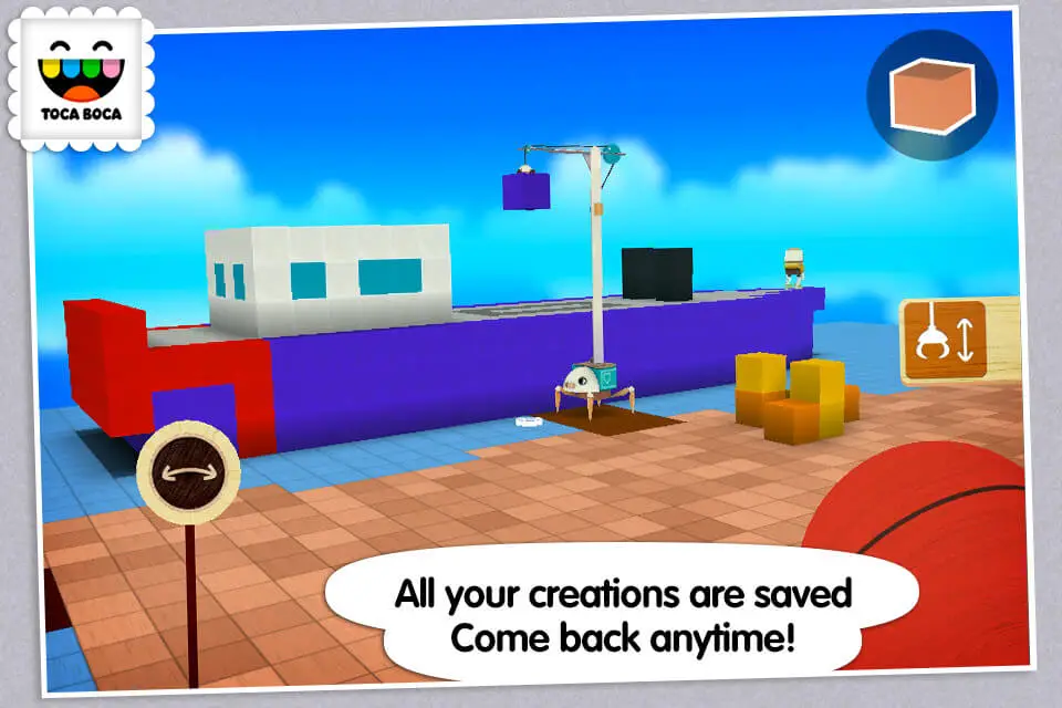 Screenshot of the Toca Builders game