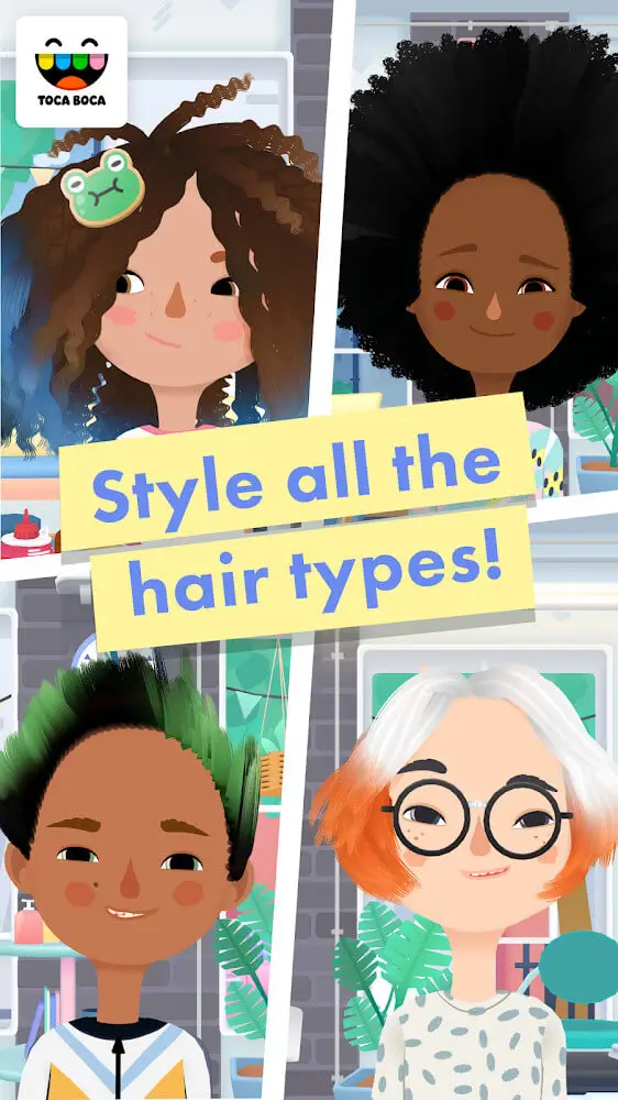 Screenshot of the Toca Hair Salon 3 game