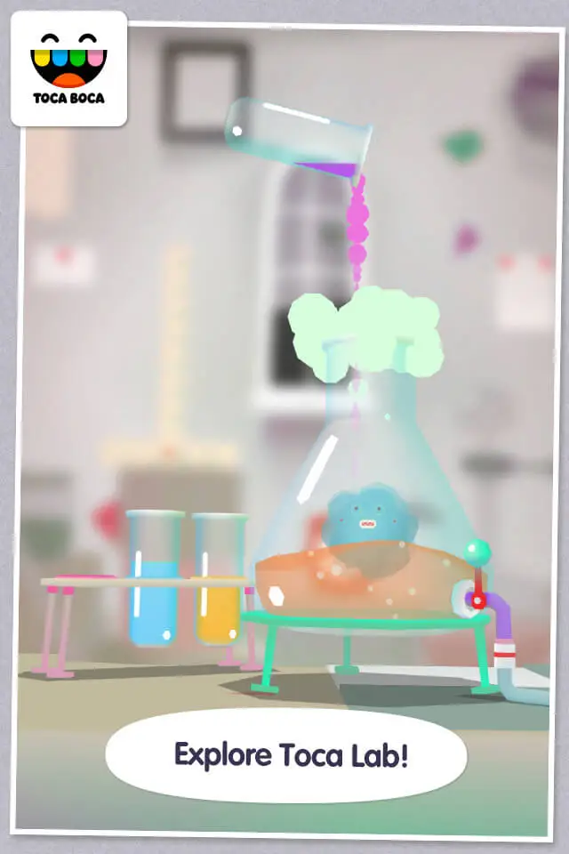 Screenshot of the Toca Lab: Elements app