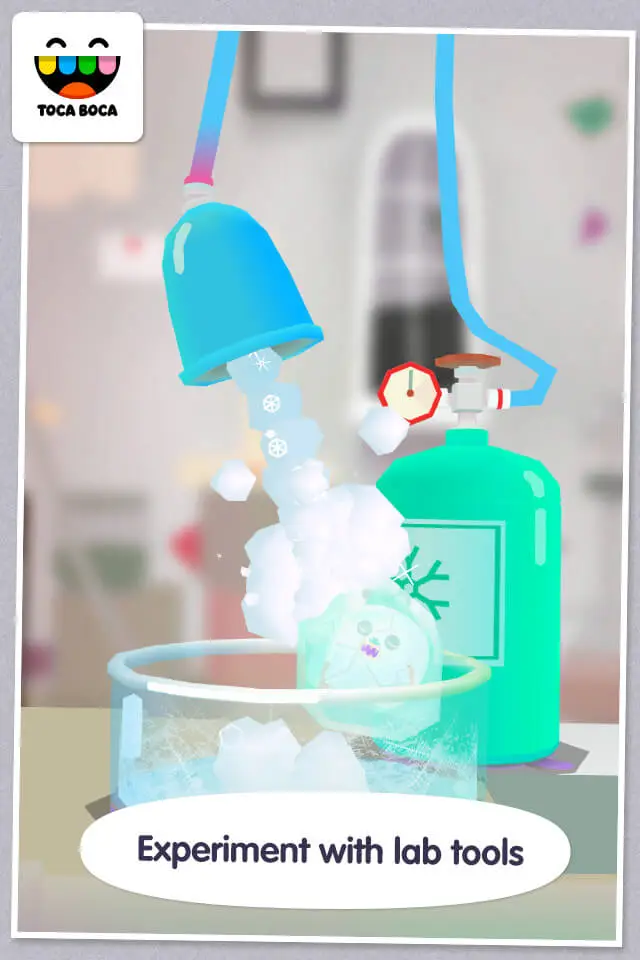 Screenshot of the Toca Lab: Elements app