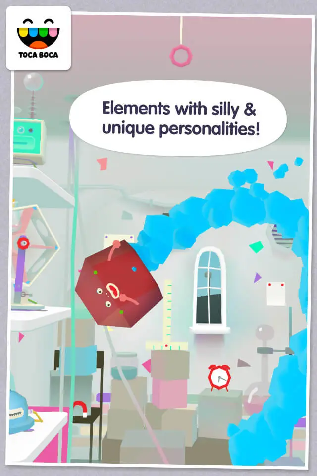 Screenshot of the Toca Lab: Elements app