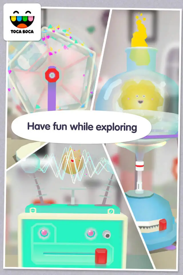 Screenshot of the Toca Lab: Elements app