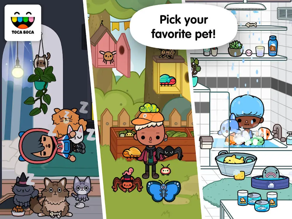 Screenshot of the Toca Life: Pets game