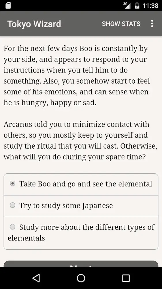 Screenshot of the Tokyo Wizard app