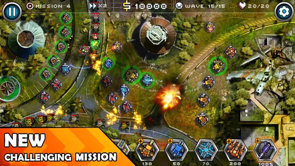 Screenshot of the Tower Defense Zone 2 game