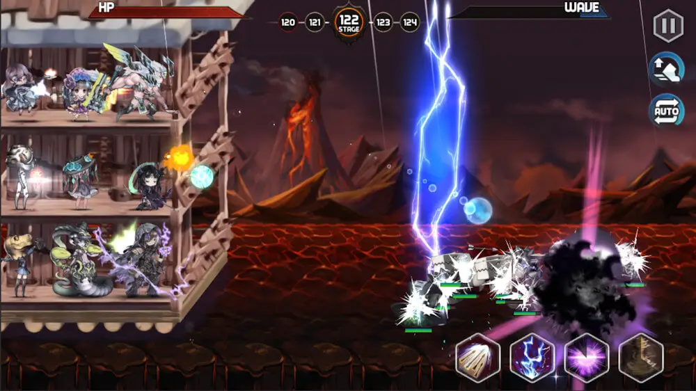 Screenshot of the Tower King Grendel game