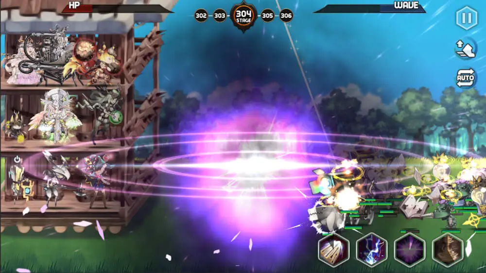 Screenshot of the Tower King Grendel game