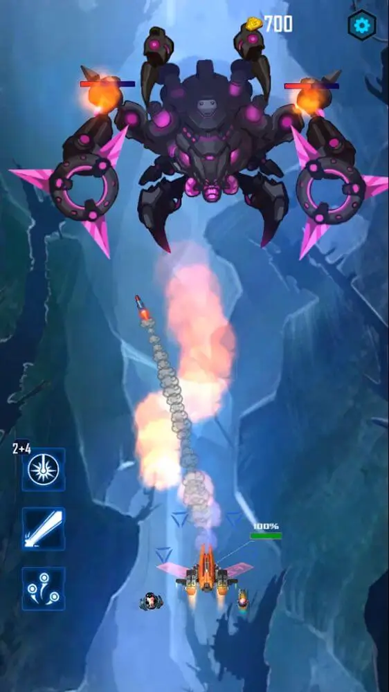 Screenshot of the Transmute: Galaxy Battle game