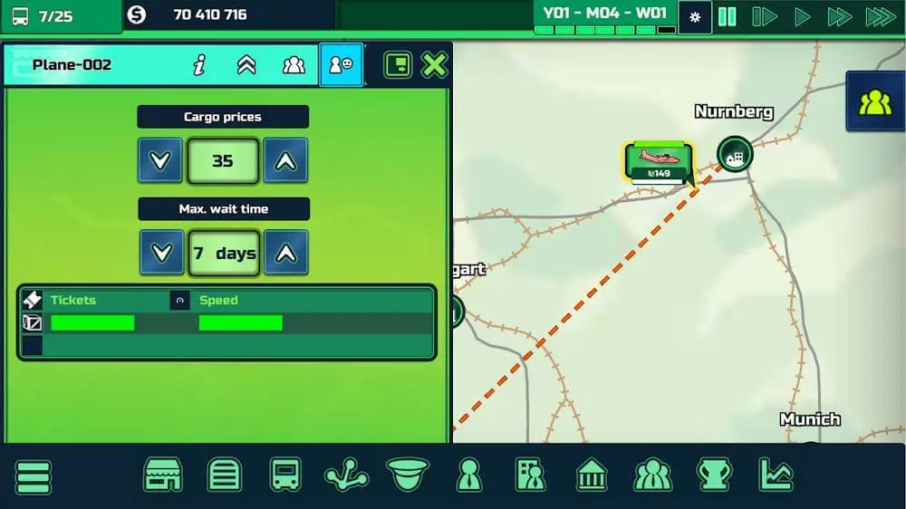 Screenshot of the Transport INC game