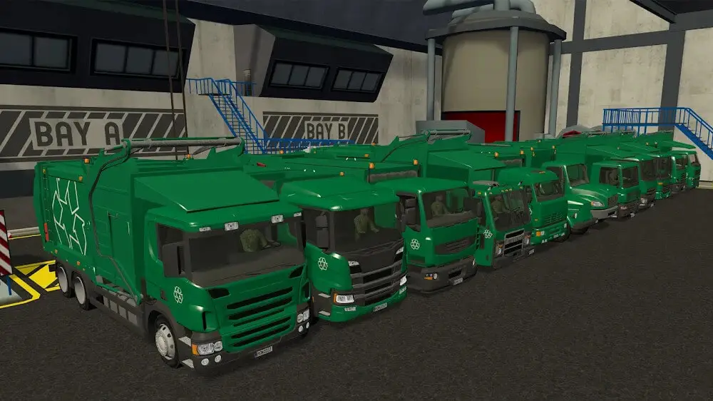 Screenshot of the Trash Truck Simulator game