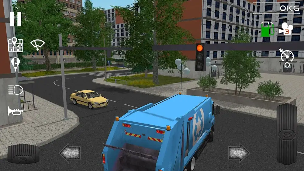 Screenshot of the Trash Truck Simulator game