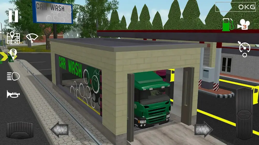 Screenshot of the Trash Truck Simulator game