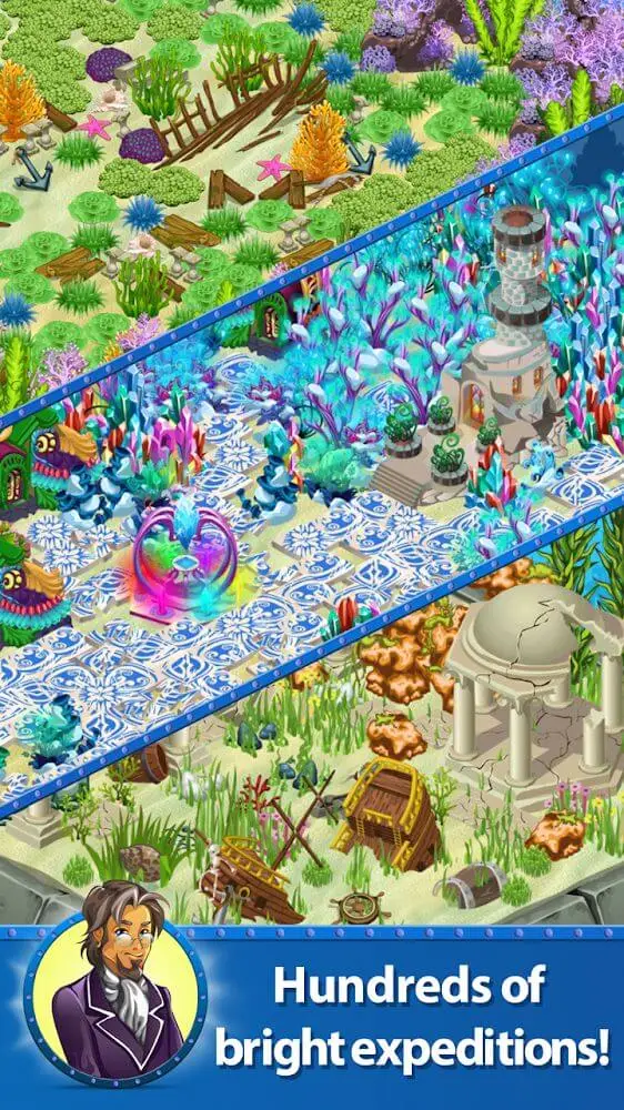 Screenshot of the Treasure Diving app