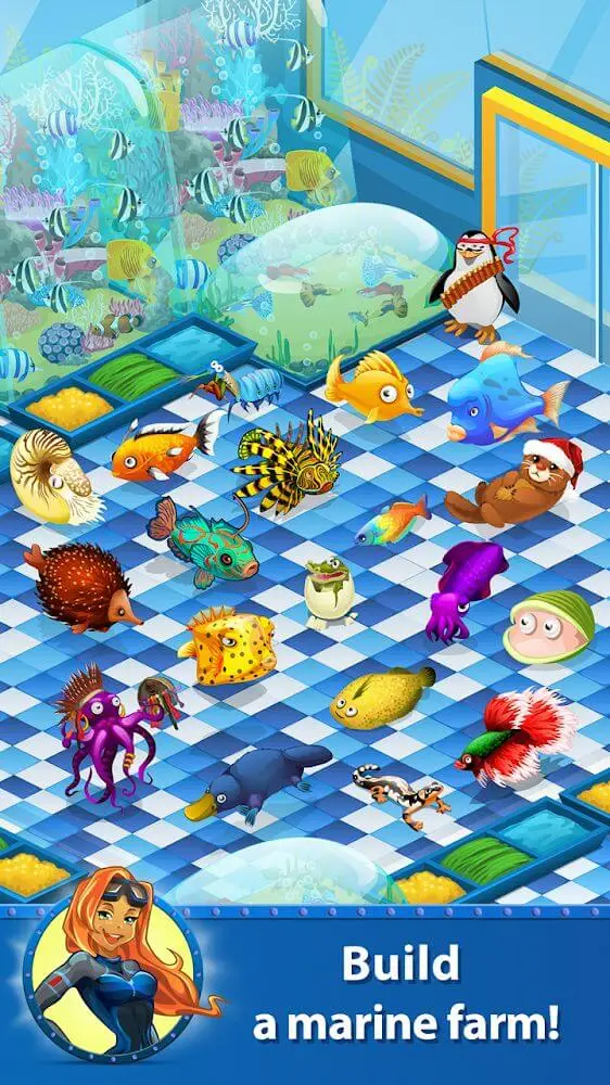 Screenshot of the Treasure Diving app