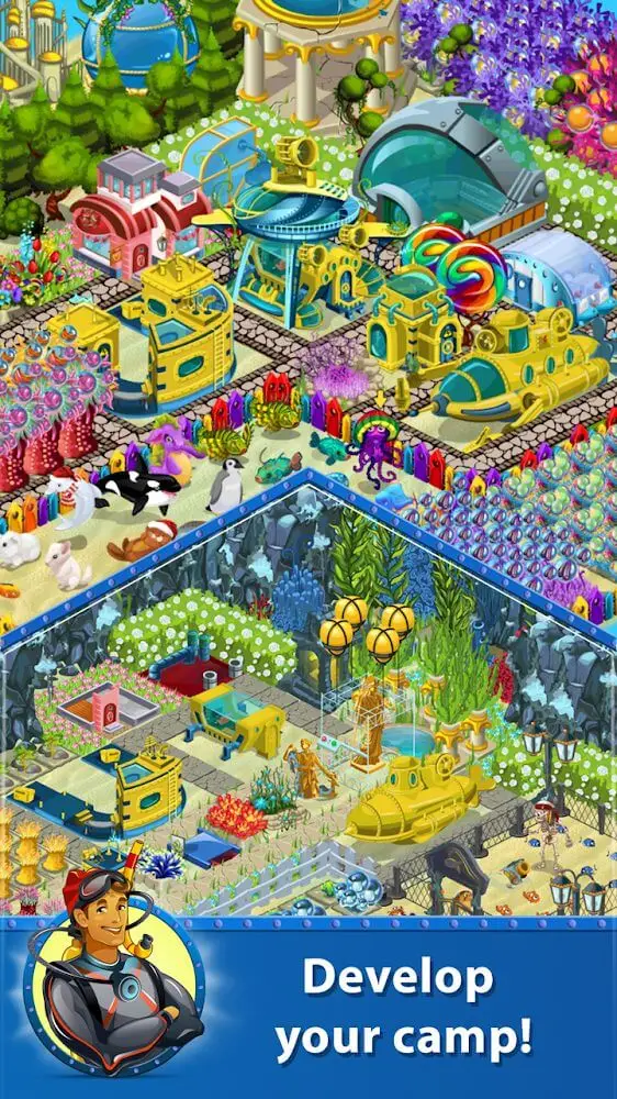 Screenshot of the Treasure Diving app