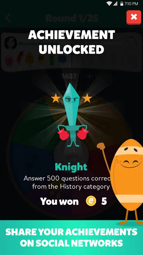 Screenshot of the Trivia Crack Premium app