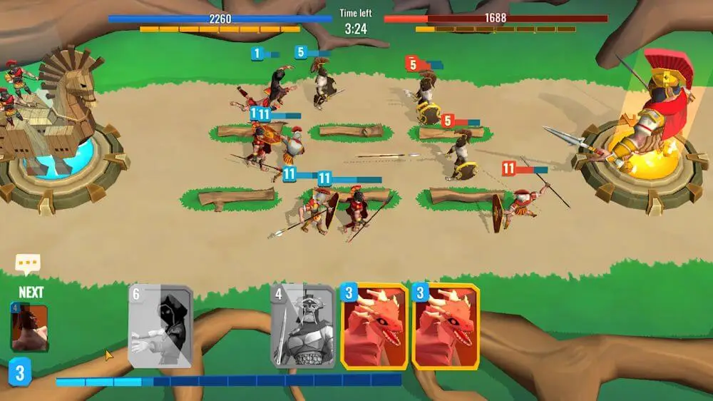 Screenshot of the Trojan War 2 game