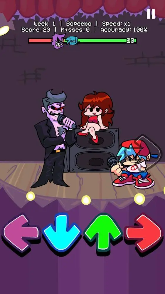 Screenshot of the Tuesday Night app