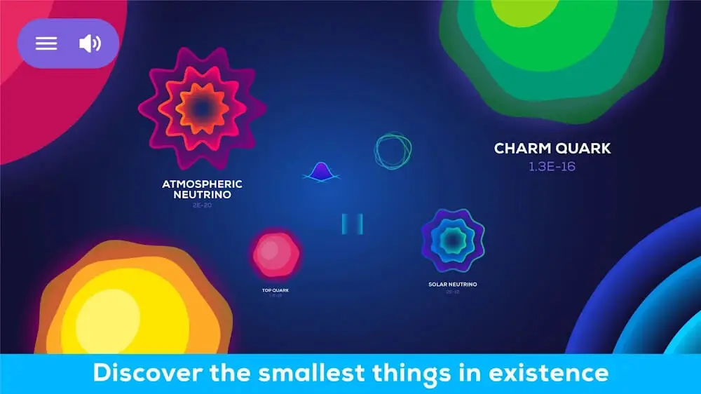 Screenshot of the Universe in a Nutshell game