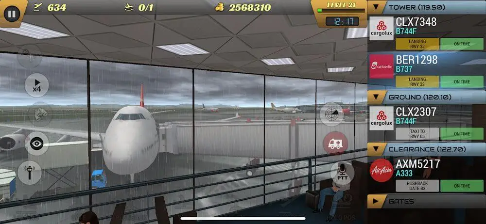 Screenshot of the Unmatched Air Traffic Control game