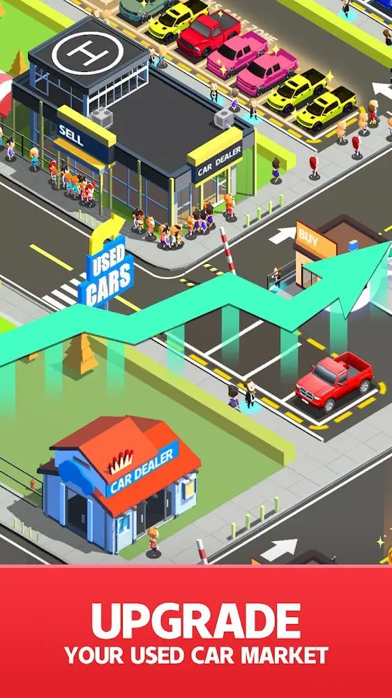 Screenshot of the Used Car Dealer Tycoon app