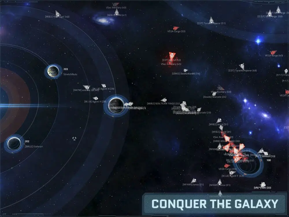 Screenshot of the VEGA Conflict game