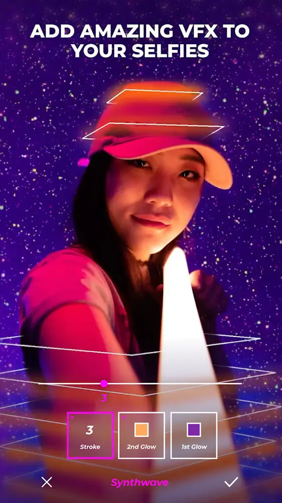 Screenshot of the VOCHI Video Effects Editor app
