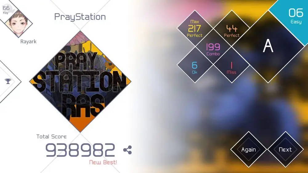 Screenshot of the VOEZ game