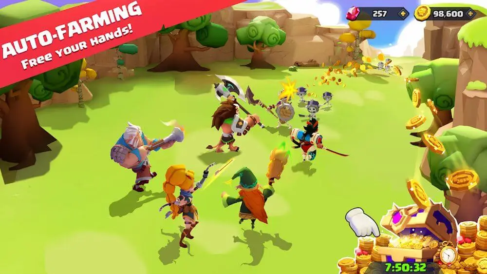 Screenshot of the Valor Legends: Idle RPG game