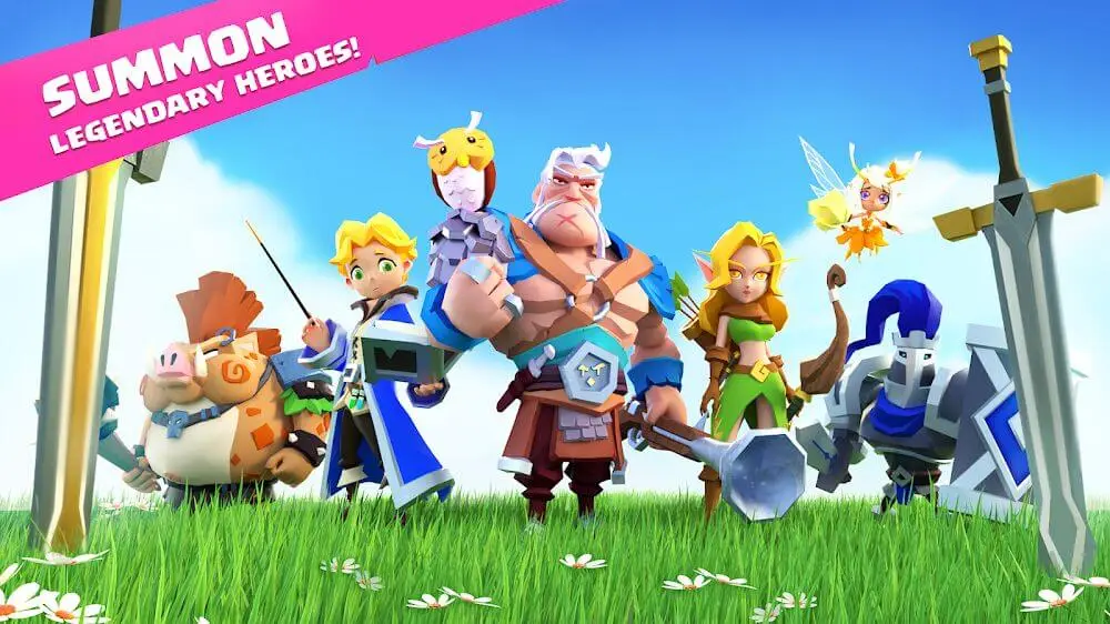 Screenshot of the Valor Legends: Idle RPG game
