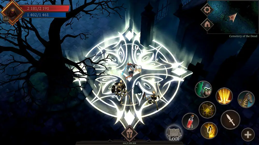 Screenshot of the Vengeance RPG game