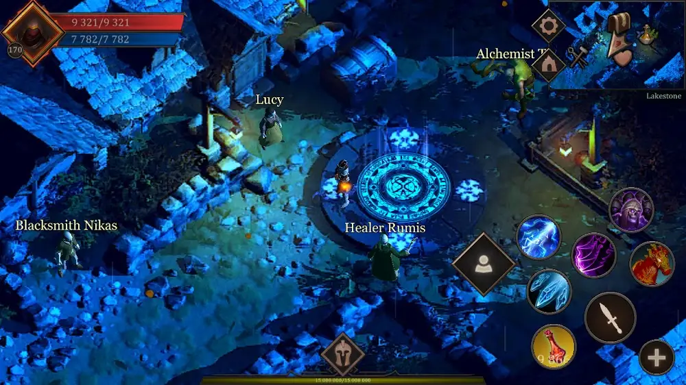 Screenshot of the Vengeance RPG 2D game