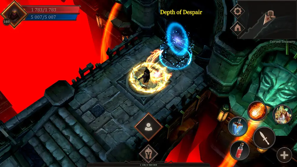 Screenshot of the Vengeance RPG game