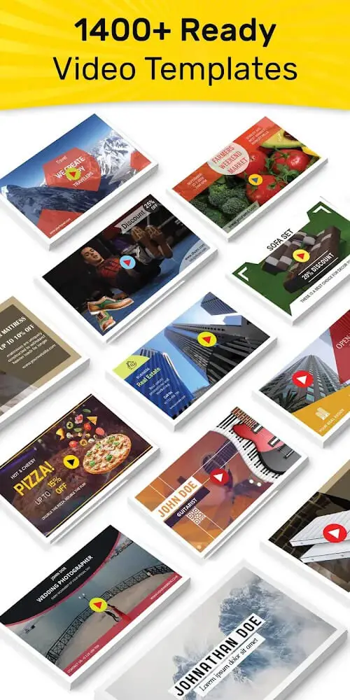 Screenshot of the VideoAdKing app