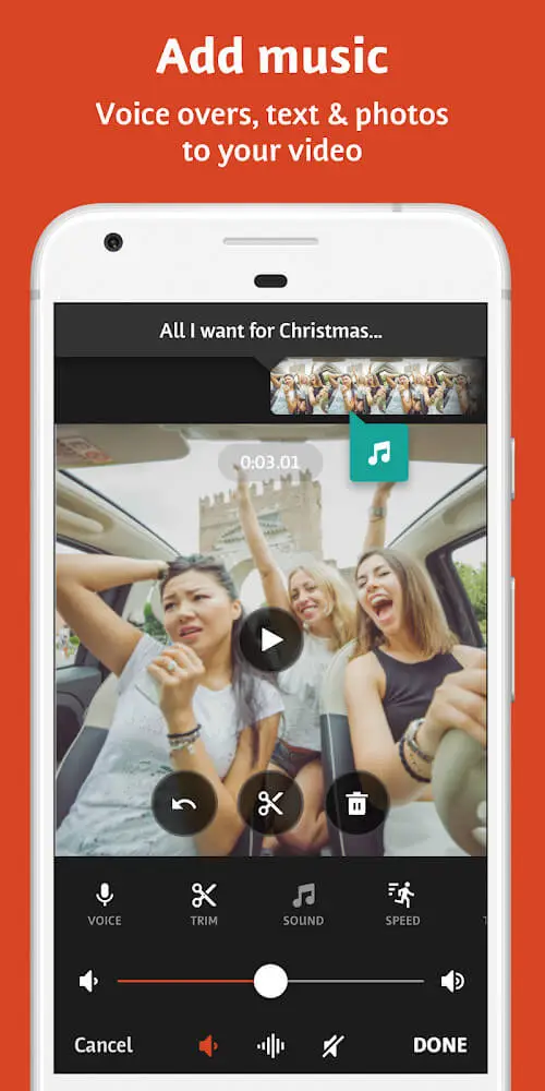 Screenshot of the Videoshop - Video Editor app