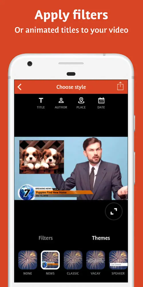 Screenshot of the Videoshop - Video Editor app
