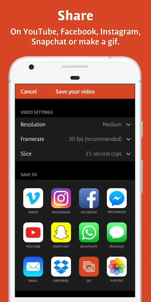 Screenshot of the Videoshop - Video Editor app
