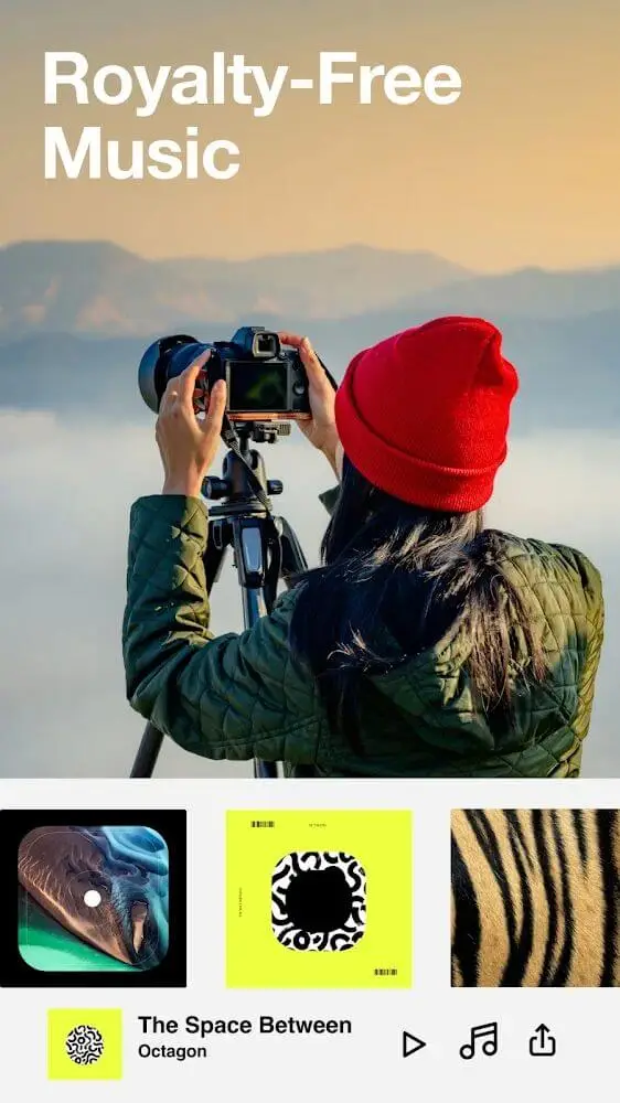 Screenshot of the Vimeo Create app