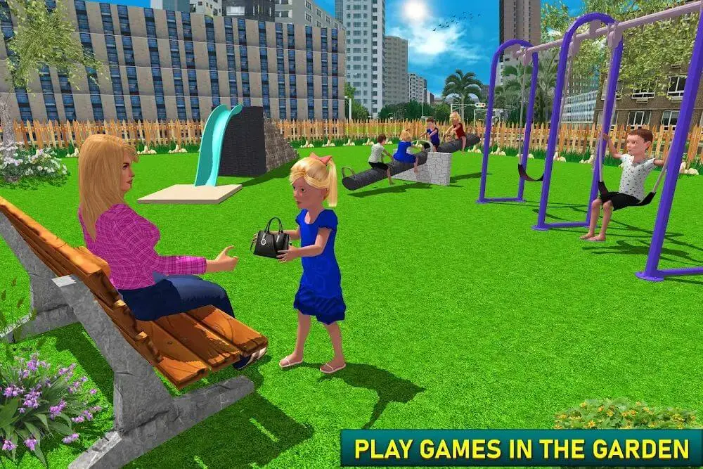Screenshot of the Virtual Single Mom Simulator game