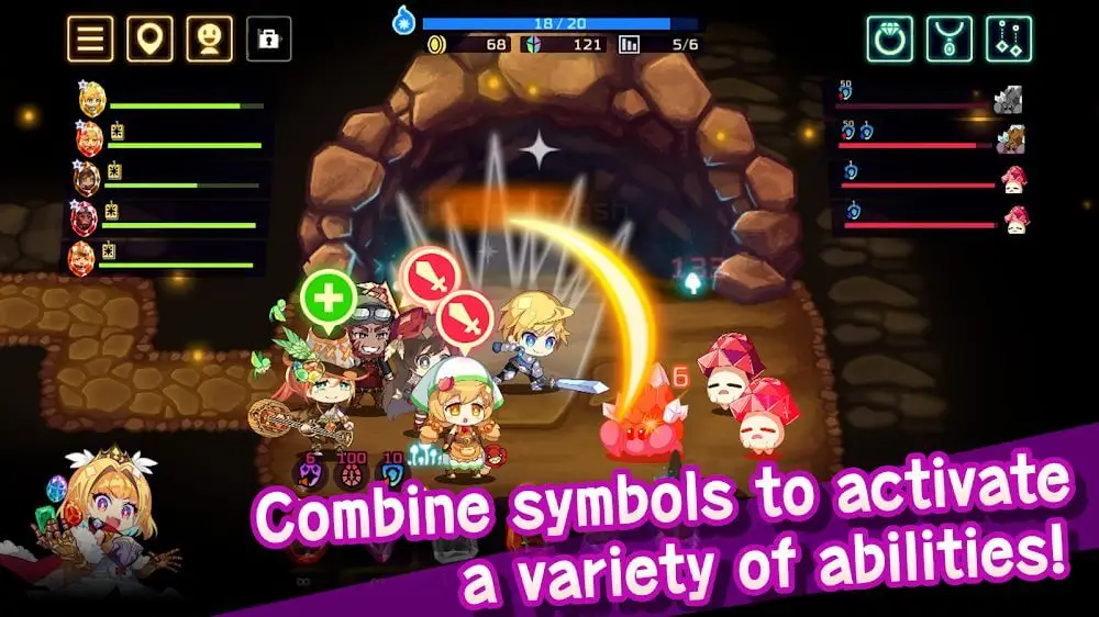 Screenshot of the Vivid Knight game