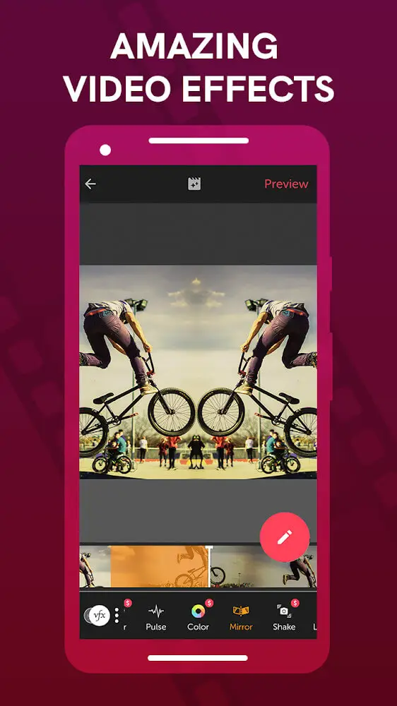 Screenshot of the Vizmato app