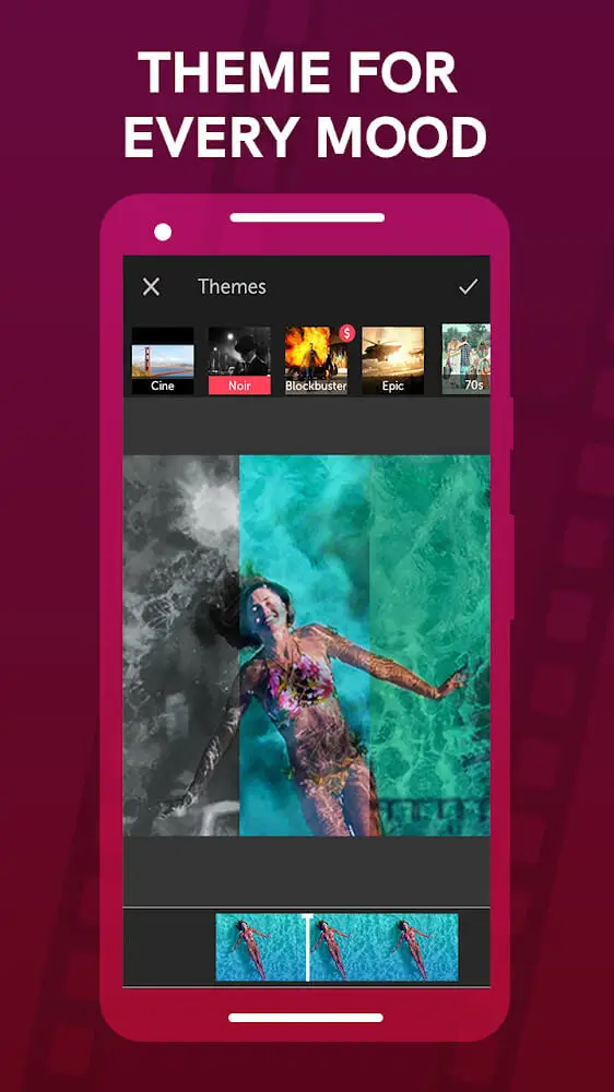 Screenshot of the Vizmato app
