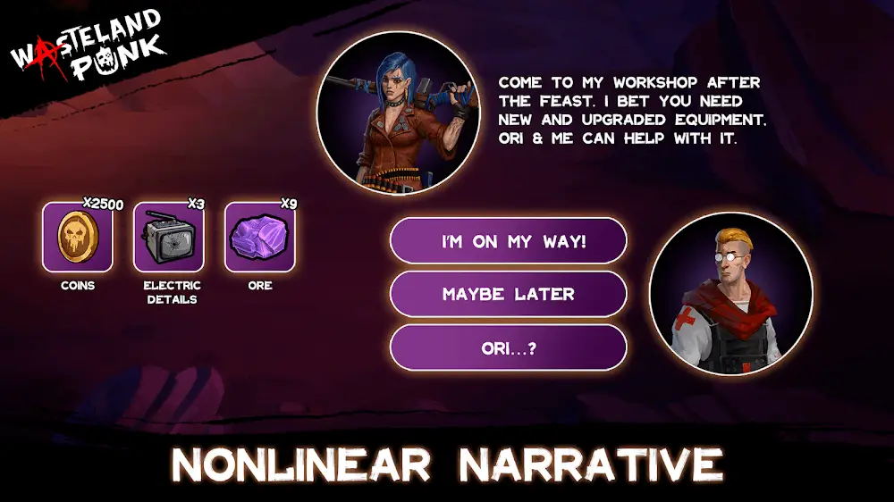 Screenshot of the Wasteland Punk game