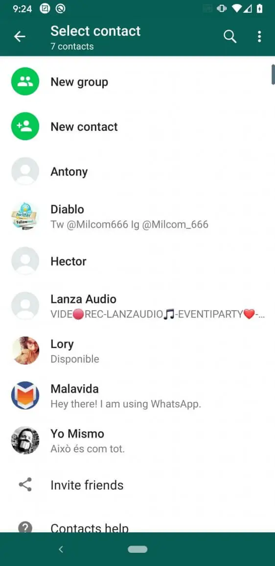 Screenshot of the WhatsApp Plus app