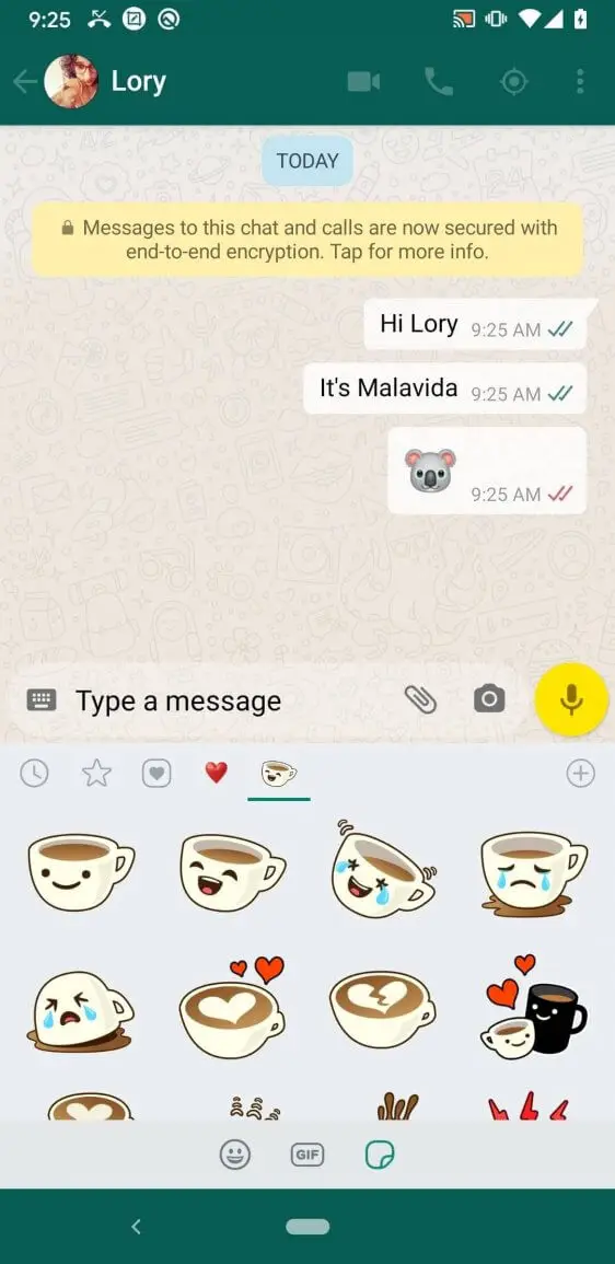 Screenshot of the WhatsApp Plus app