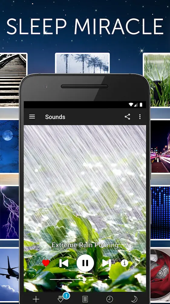Screenshot of the White Noise app