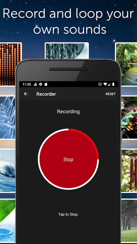 Screenshot of the White Noise app