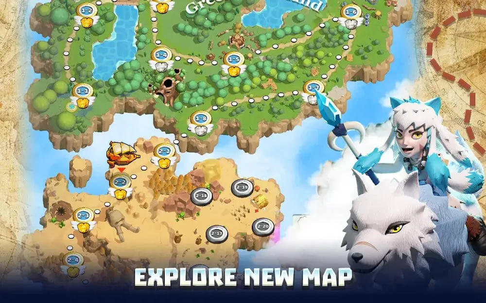 Screenshot of the Wild Sky TD game